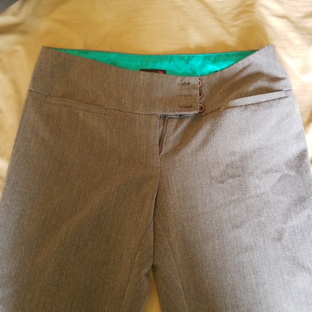 Gray slacks